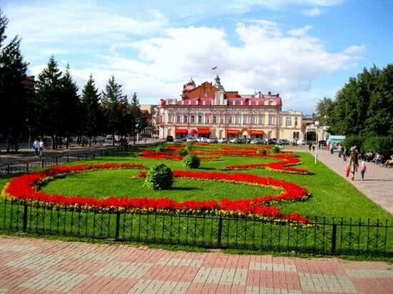 Летний омск фото Фонтан на Площади Новособорная - Picture of Novosobornaya Square, Tomsk - Tripad