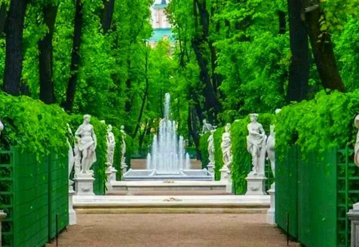 Летний сад питер фото Летний сад в Санкт Петербурге
