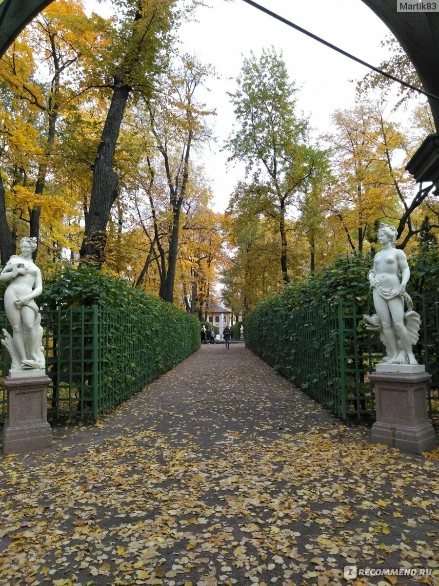 Летний сад в санкт петербурге осенью фото Летний сад, Санкт-Петербург - "Очей очарованье... Золотая осень в Летнем саду" о