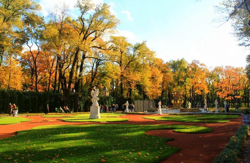 Летний сад в санкт петербурге осенью фото Прошлое и настоящее Летнего сада. Часть 2. Последствия наводнений и последняя ре