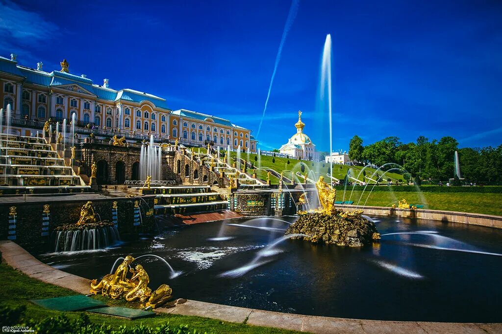 Летний спб фото Фонтан Наяда с тритоном, фонтан, Санкт-Петербург, Петергоф, Морской канал - Янде