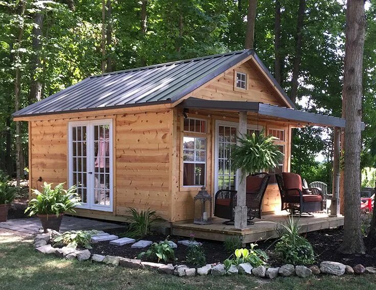 Летний вариант дачи Garden Shed with Porch Backyard sheds, Shed with porch, Building a shed