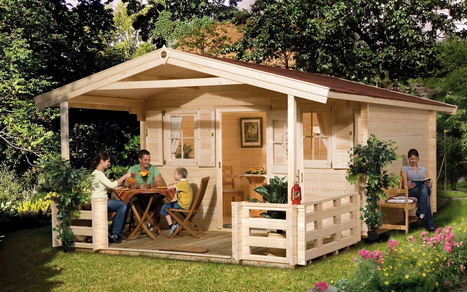 Летний вариант дачи Роскошный дизайн маленького домика с террасой House design, Outdoor decor, Outdo