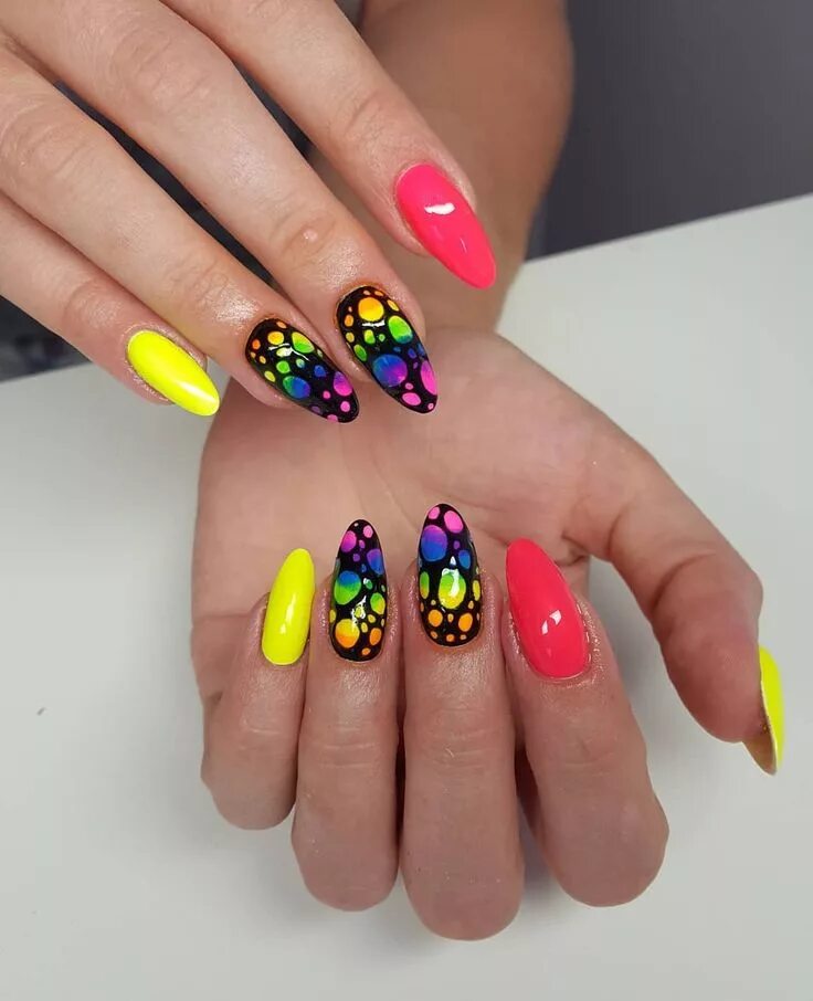 Летний яркий маникюр фото 2024 #indigo #indigonails #żel #gel #paznokcieżelowe #gelnails... * beauty_room_kampe