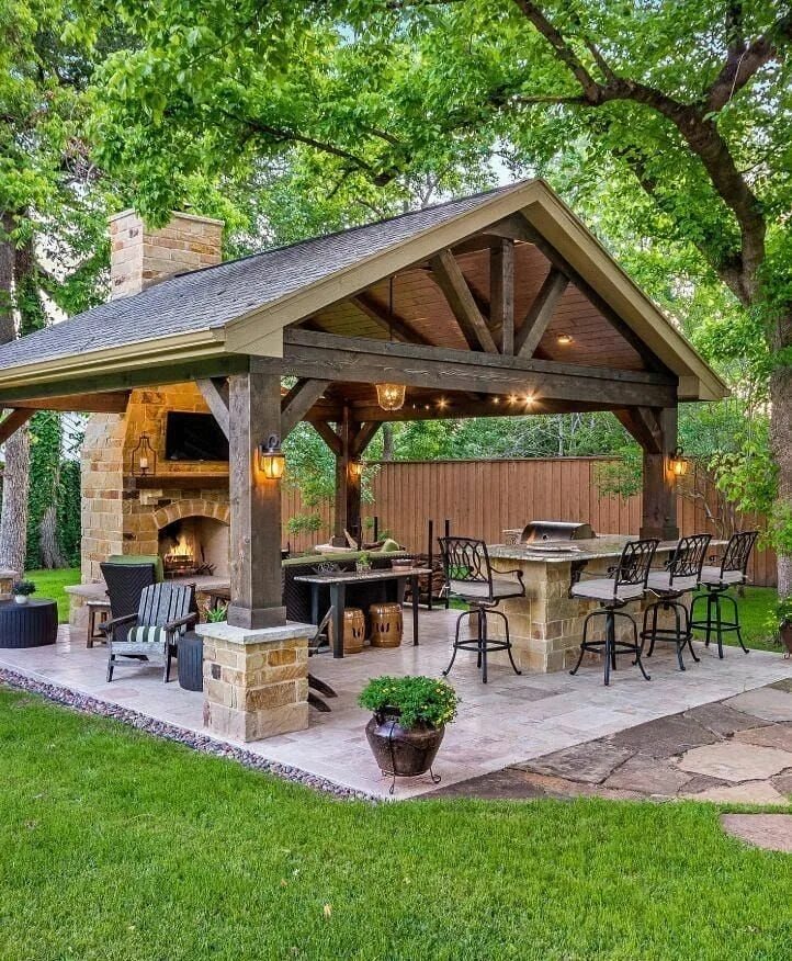 Летняя беседка с кухней варианты GardenHouse on Instagram: "Follow Our New Colleague @gartensperling . . Outdoor 