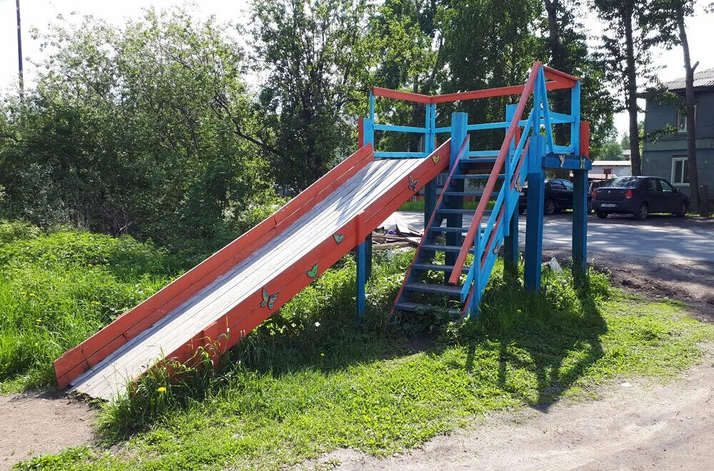 Летняя горка фото Лучшие горки Архангельска Блог Che Дзен