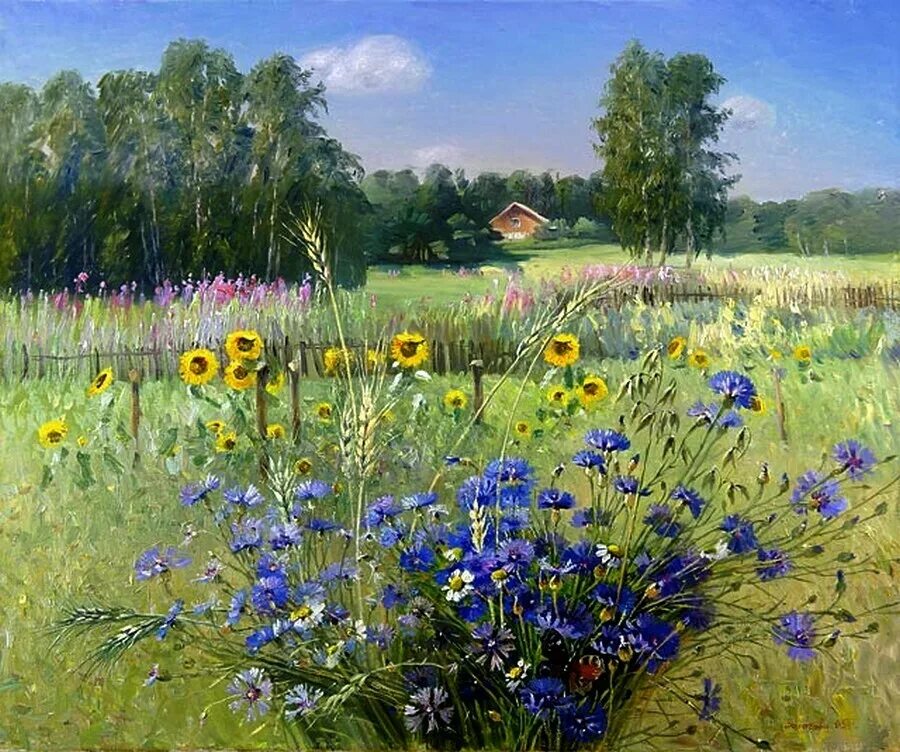 Летняя картина фото На исходе июль, на исходе... - Всем учителям