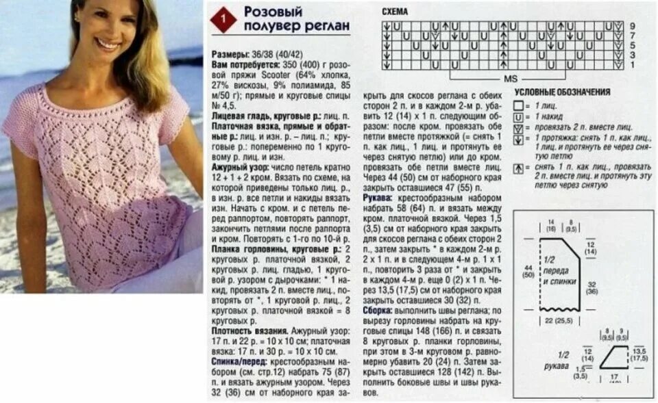 Летняя кофточка спицами со схемами 10 схем для летних футболок спицами и крючком в 2024 году Свет cофитов Дзен