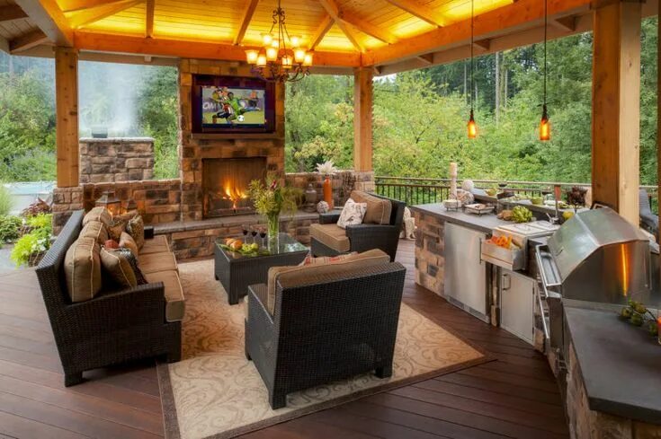 Летняя кухня дизайн внутри фото Portfolio - Paradise Restored Landscaping Outdoor kitchen, Outdoor kitchen desig