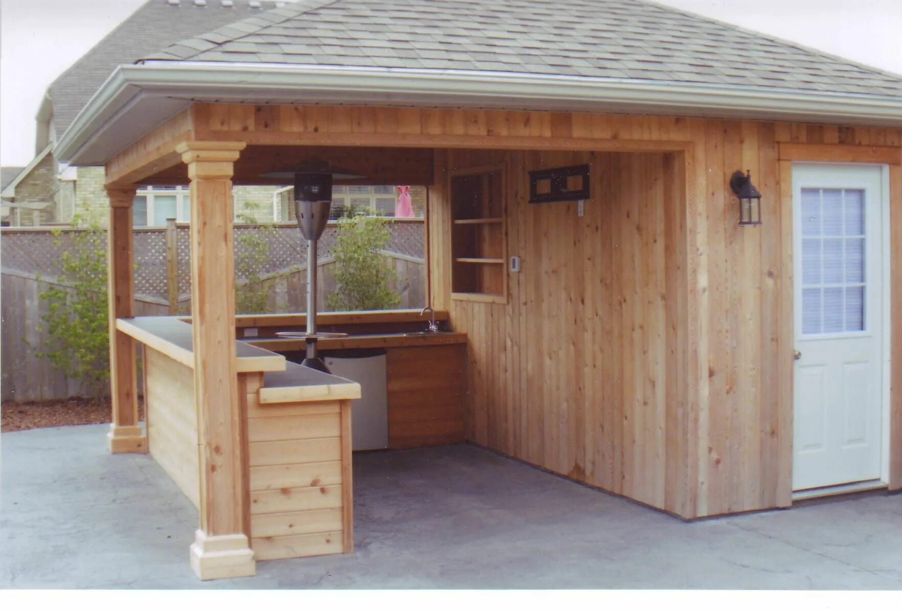 Летняя кухня для дачи фото бюджетный вариант Ultimate Backyard Bar Shed