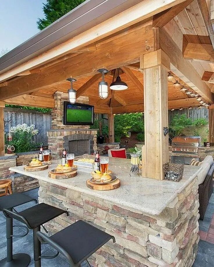 Летняя кухня фото Outdoor Kitchen Ideas on a Budget (Affordable, Small, and DIY Outdoor Kitchen Id