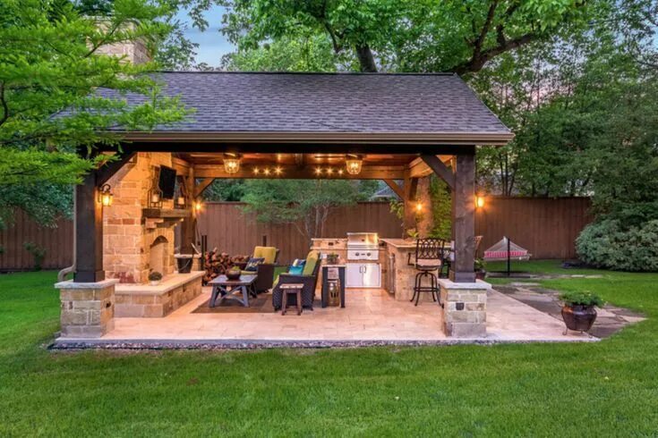 Летняя кухня фото 77 Outdoor Kitchen Ideas Designed to Get You Cooking Backyard gazebo, Backyard p