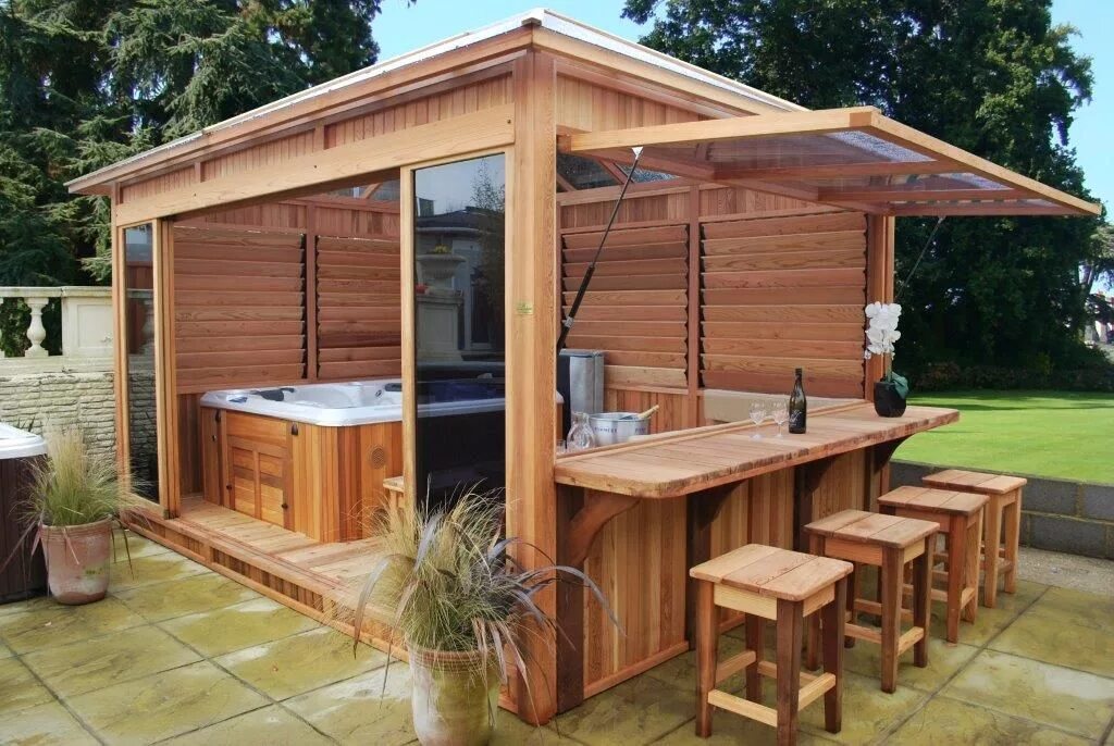 Летняя кухня фото цена Hot tub patio, Hot tub backyard, Hot tub gazebo