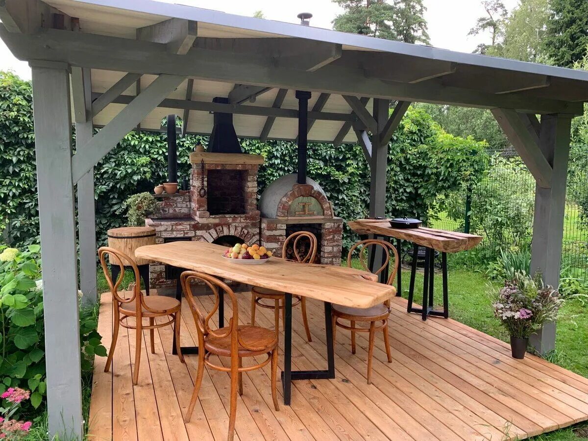 Летняя кухня на даче проекты фото Мангальная зона под крышей Outdoor kitchen, Outdoor, Outdoor decor