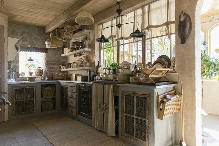 Летняя кухня в русском стиле дизайн интерьера Classic Provence Style House in Modern Sweden Country kitchen, Tuscan kitchen, K