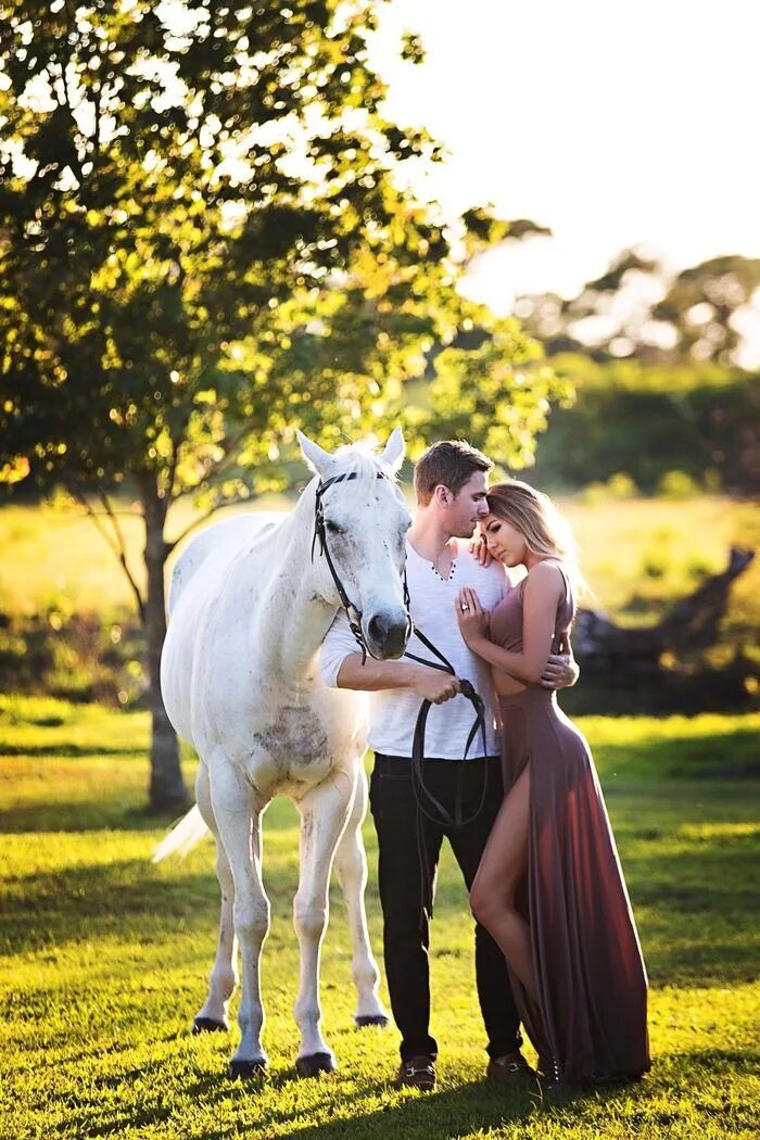 Лошади парами фото Liana and Michael's Proposal on HowTheyAsked! Couple horse photography, Horse ph