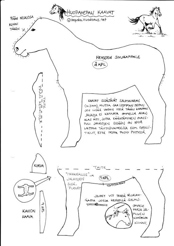 Лошадка выкройка мягкой игрушки Cheval couture Felt animal patterns, Animal sewing patterns, Sewing toys