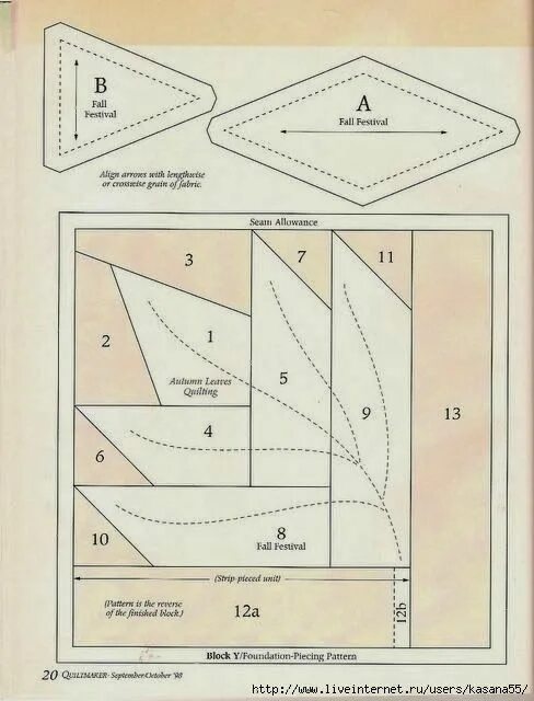 Лоскутков выкройки Blog do Patchwork Paper pieced quilt patterns, Foundation paper piecing patterns