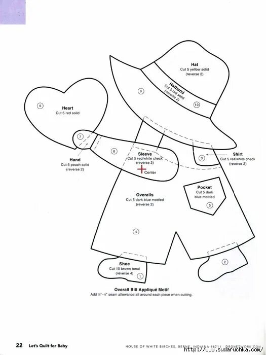 Лоскутков выкройки 22 (525x700, 110Kb) Girl quilts patterns, Baby quilts, Quilts