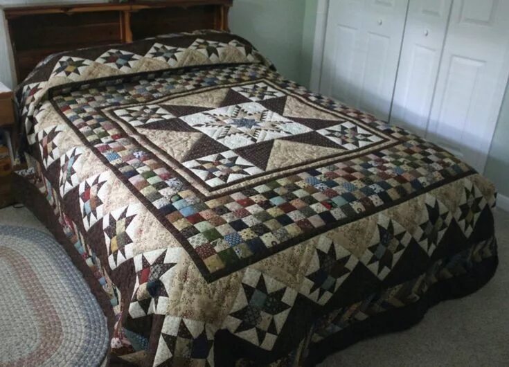 Лоскутное одеяло фото схемы Quilts 2016 Country Fest & Auction Quilts, Rustic quilts, Panel quilt patterns