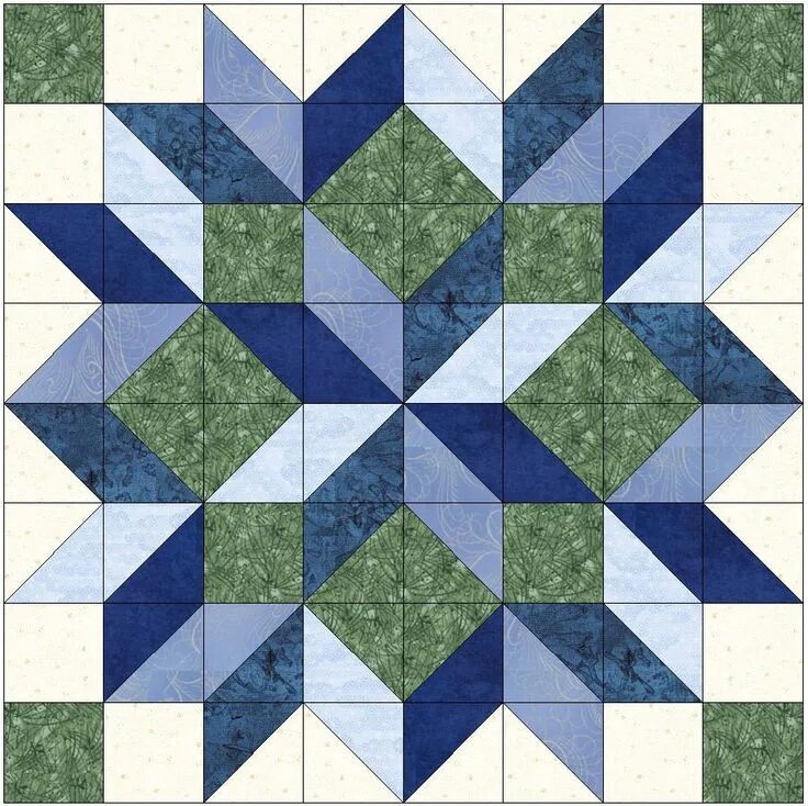 Лоскутное одеяло своими руками схемы Digital PDF Quilt Block Patterncarpenter's Star Quilt Block Patternmodern Patchw