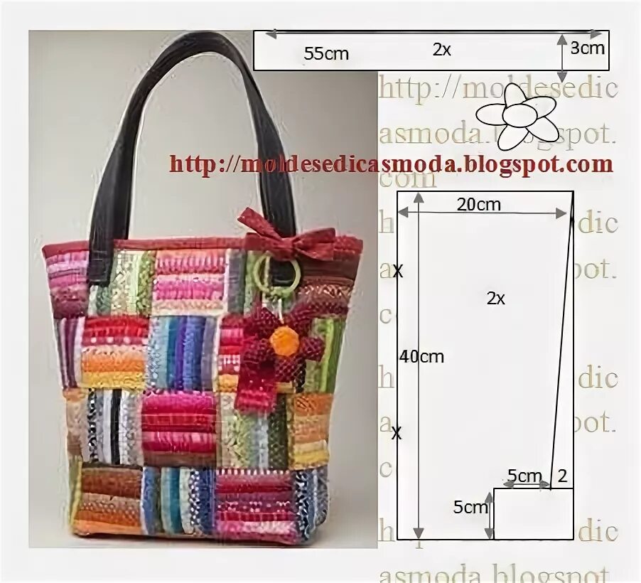 Лоскутные сумки выкройки Moldes Moda por Medida Tote bags sewing, Patchwork bags, Quilted bag