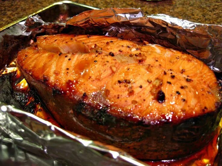 Лосось запеченный в духовке фото Baked Salmon with Maple Syrup Glaze Baked salmon recipes, Baked salmon, Salmon r