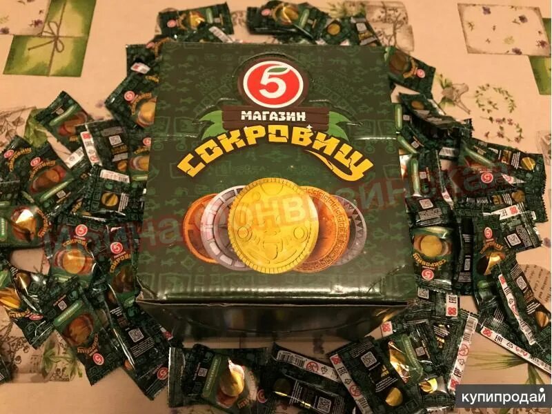 Магазин сокровищ 2 фото Монетки из пятёрочки магазин сокровищ пкоробка 300шт в Москве