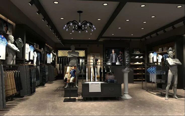 Магазин стиль мужская одежда https://boutiquestoredesign.com/design/clothes-boutique-shop-design-decoration L