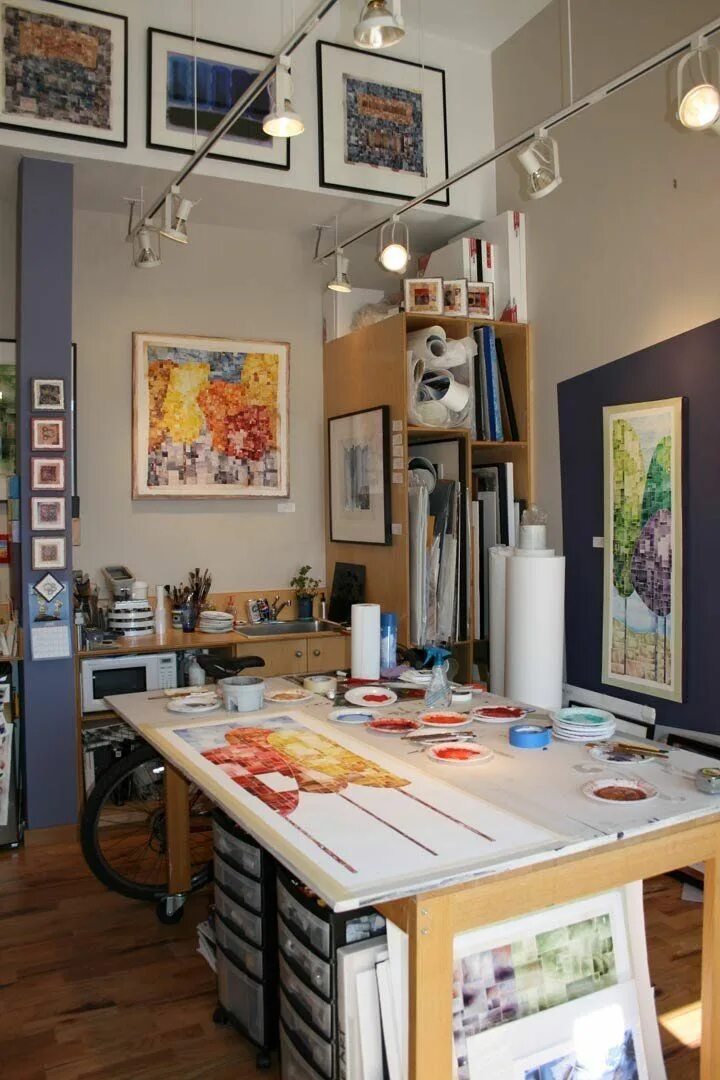 Магазин студия дизайна First Friday in Denver’s ArtDistrict on Santa Fe Art studio lighting, Art studio