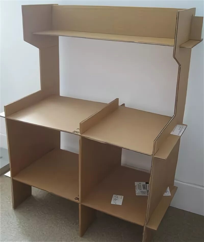 Магазин своими руками фото Toy Kitchen - cardboard assembled Cardboard kitchen, Diy play kitchen, Cardboard