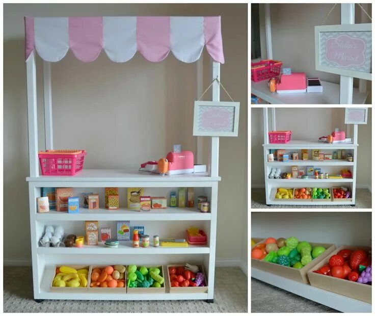 Магазин своими руками фото Pretend Play Supermarket Stall for Kids