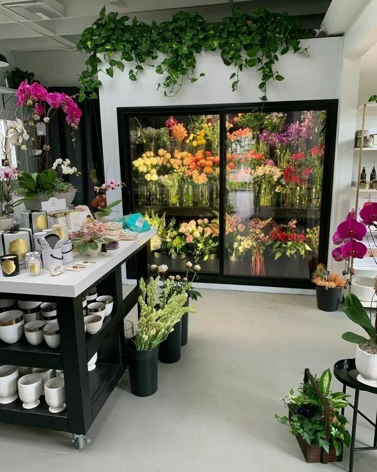 Магазин цветов фото Rasi Bintang - NCT OT23 Flower shop design, Flower shop interiors, Flower shop d