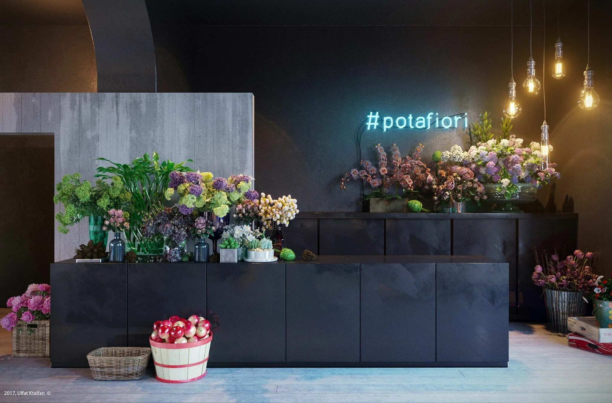 Магазин цветов в интерьере Potafiori Flower shop decor, Florist shop interior, Flower shop design