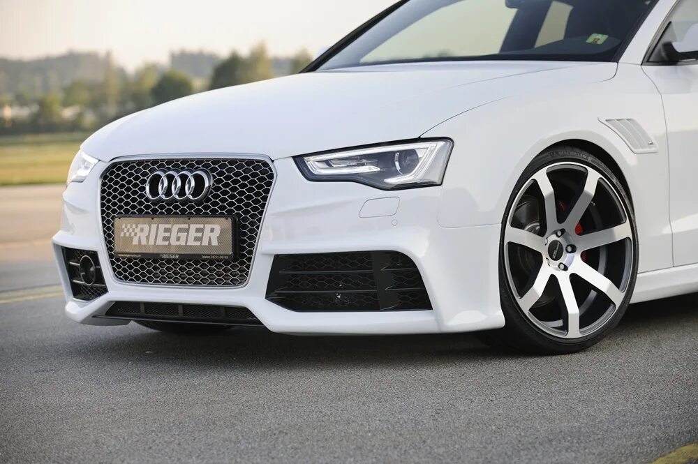 Магазин тюнинга ауди Бампер передний для Aуди A5 (рестайлинг) Rieger tuning в стиле RS5 vonard-tuning