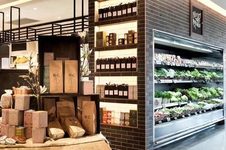 Магазин в частном доме фото Гастроном Mercato е Lucina от Mima Design, Сидней, Австралия Supermarket design,