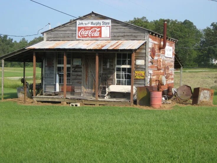 Магазин в деревне фото Mantachie, MS Old country stores, Old gas stations, Old general stores