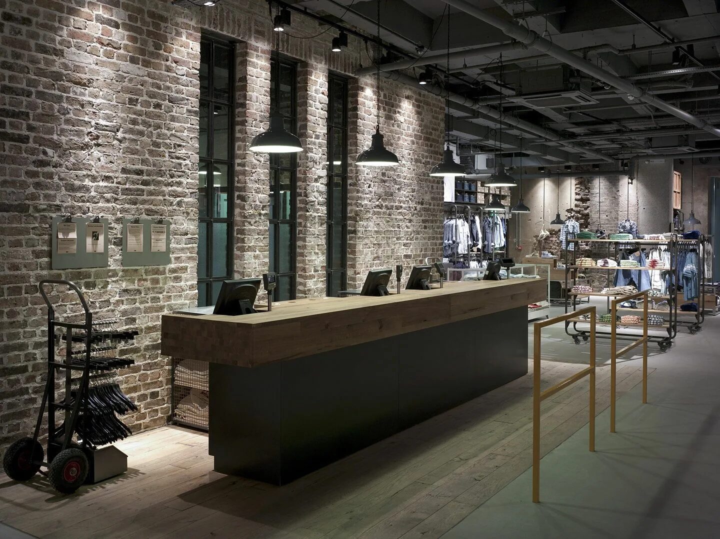 Магазин в стиле лофт Checkland Kindleysides Design New Flagship Store for Levi's on Regent Street Ret