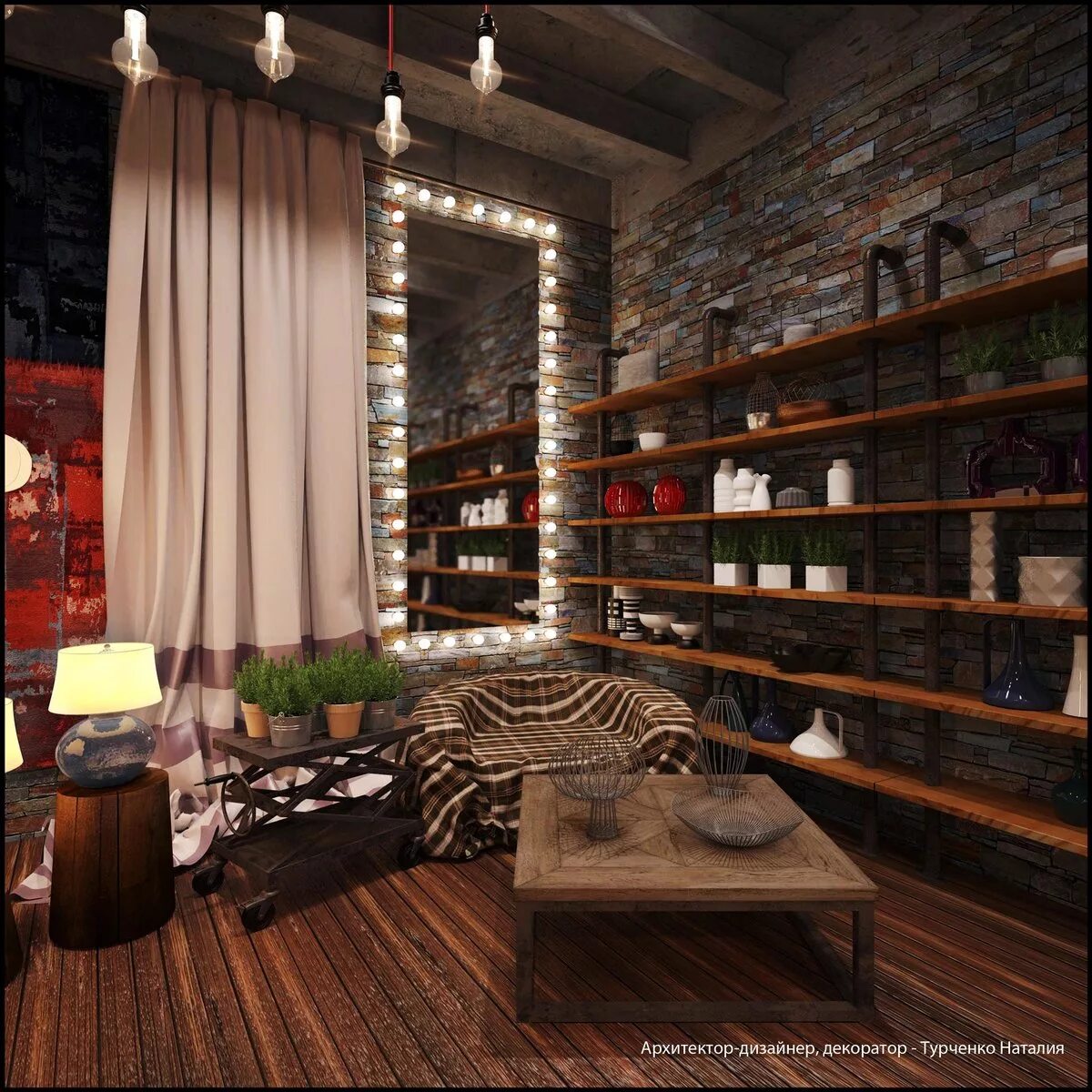 Магазин в стиле лофт Дизайн интерьера магазина одежды в стиле лофт My Loft