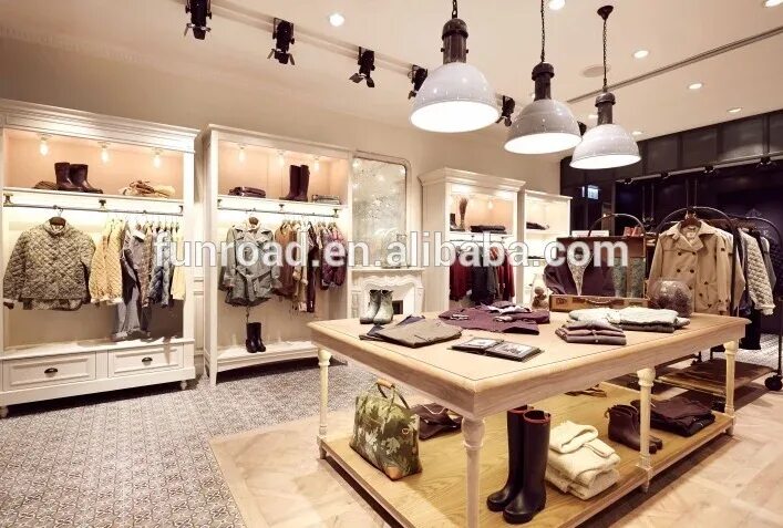 Магазины женской одежды в классическом стиле Unique Interior Design In Garment Store Clothes Display - Buy Sunglasses Display