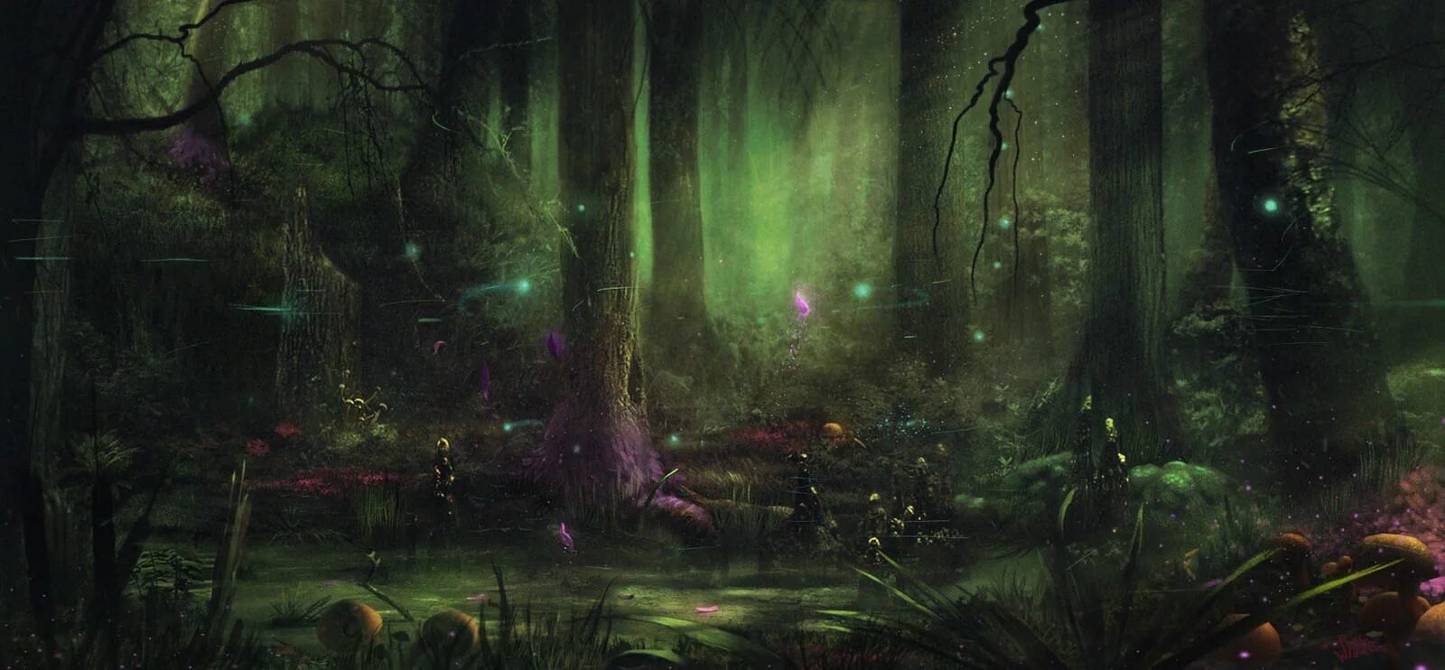Магический лес фото fantasy swamp swamp_2d_landscape_magic_matte_painting_swamp_fairytale_fantasy ..