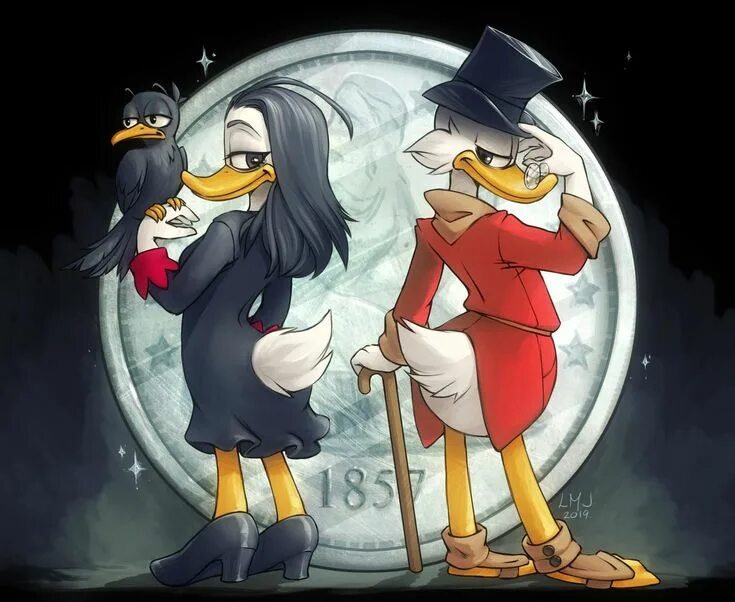 Магика утиные истории фото Scrooge x Magica by KatiraMoon on DeviantArt Disney art, Cartoon art, Disney ima