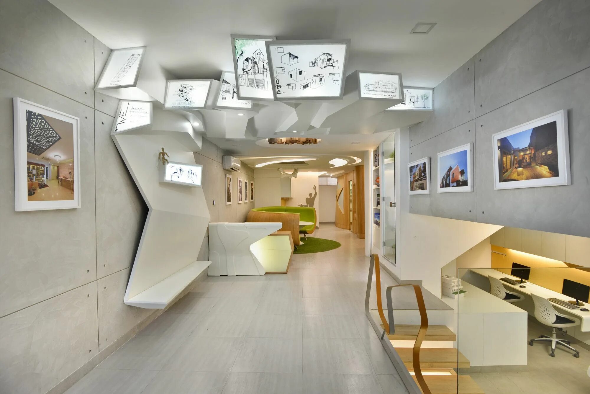 Магистратура дизайн интерьера Oficina de los arquitectos / Spaces Architects@ka Architect office interior, Int