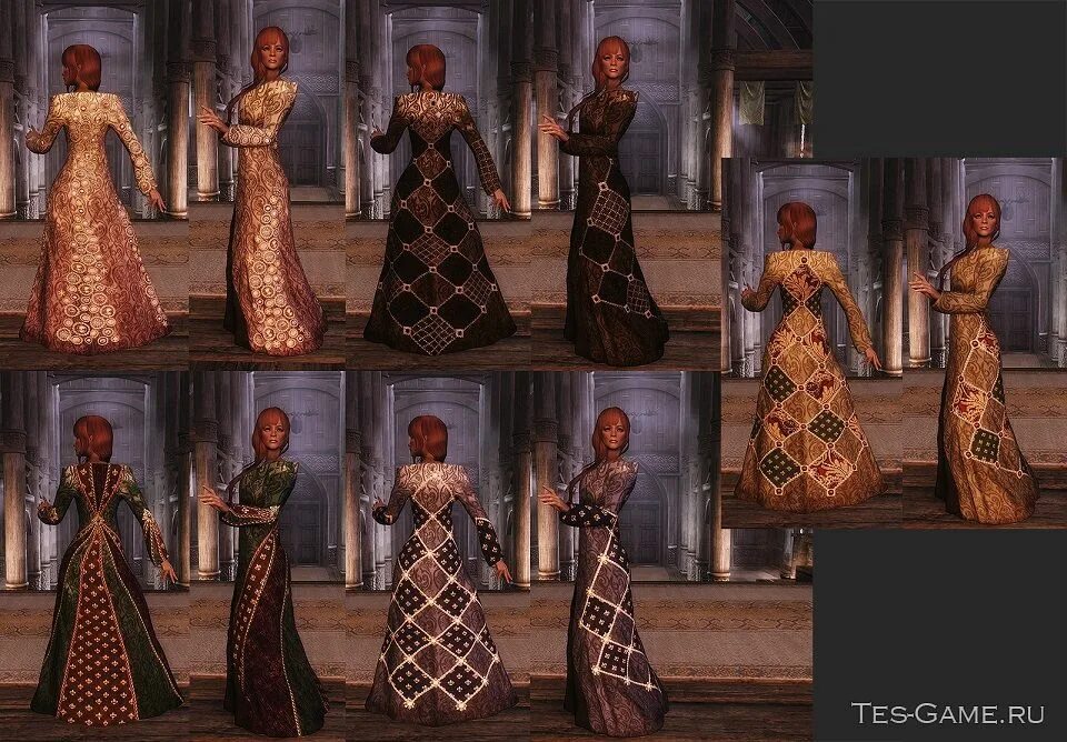 Магия моды женская одежда Скачать Elder Scrolls 5: Skyrim "Благородная одежда"