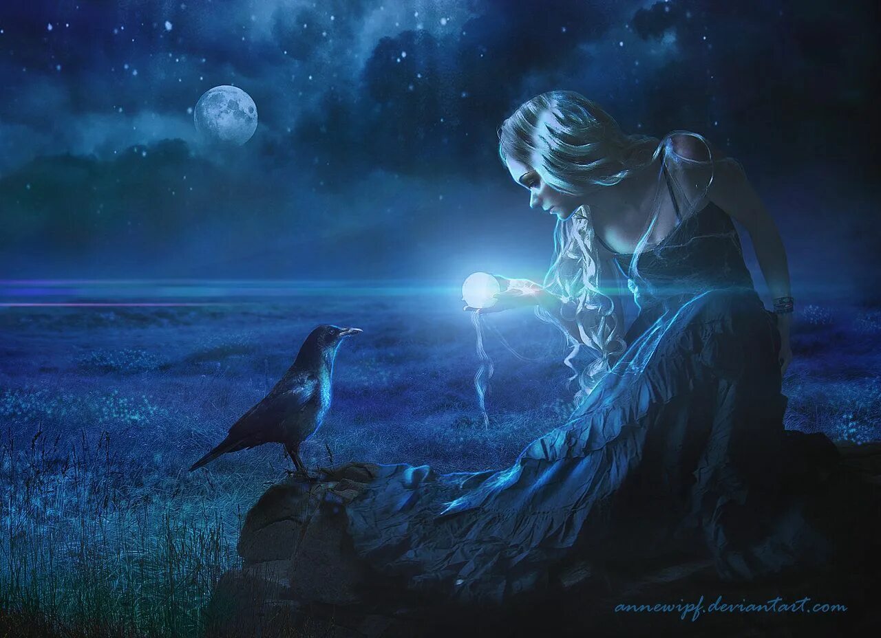 Магия ночи фото Magical Night Recreation Fantasy, Art, Fantasy art
