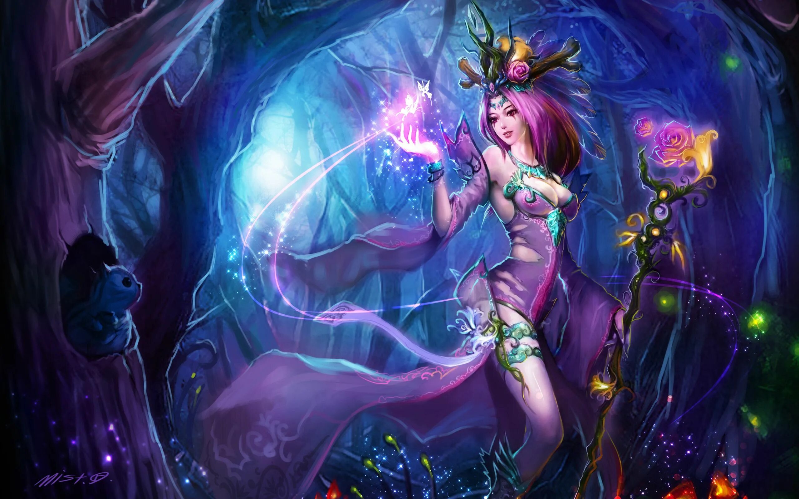 Магия стиля женская LeBlanc (fan-made skin) Fantasy art, Witch wallpaper, Fantasy witch