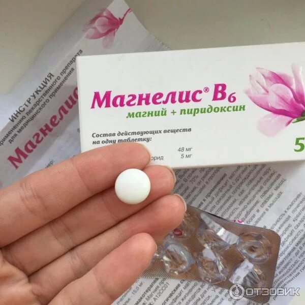 Магнелис в6 фото таблеток Отзыв о Витамины OTCpharm (быв. Фармстандарт-Уфавита) Магнелис В6 Действенное ср