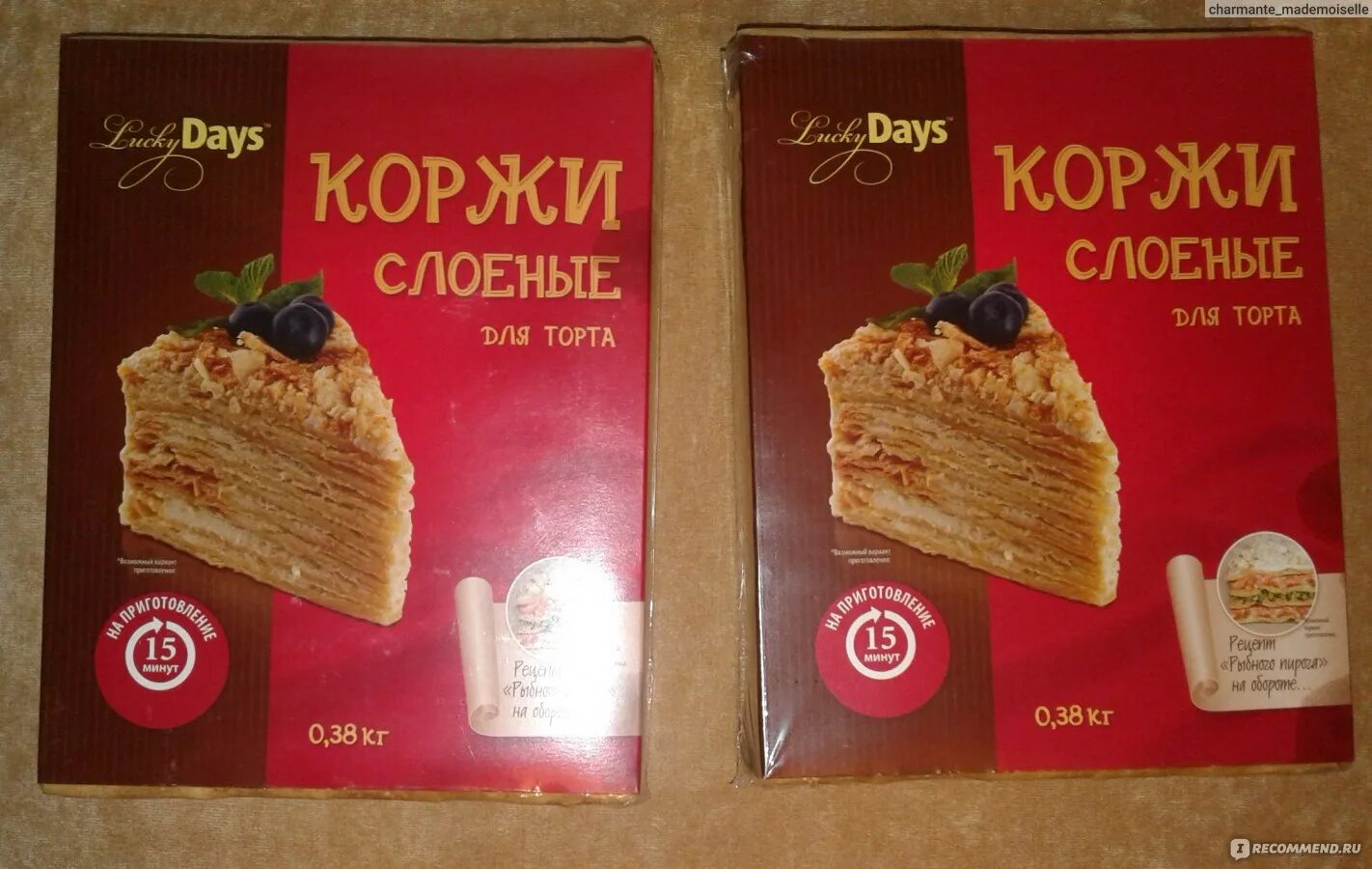 Магнит коржи для наполеона фото Коржи для торта слоеные Lucky Days "Наполеон" - "Вкусно и быстро!" отзывы
