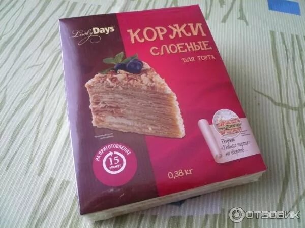 Магнит коржи для наполеона фото Отзыв о Коржи слоеные для торта Lucky Days Быстро, вкусно и с виду как домашний