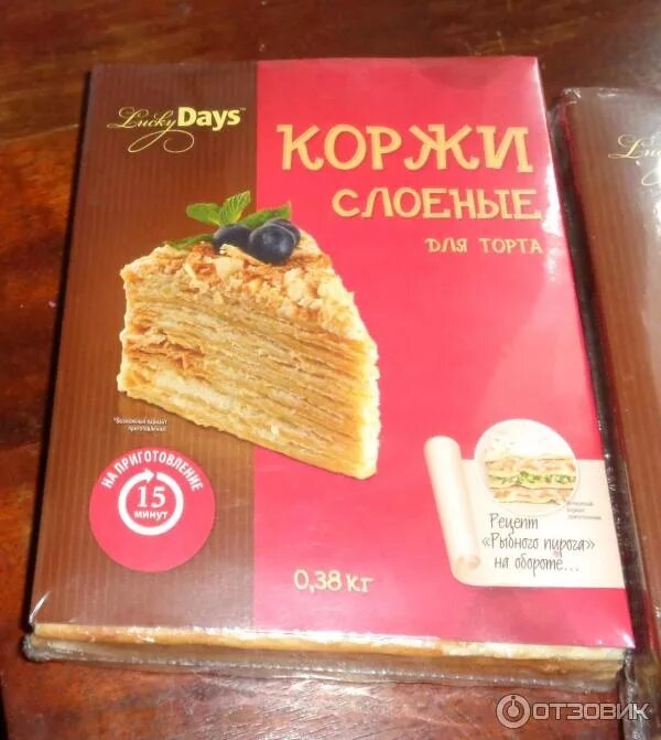 Магнит коржи для наполеона фото Отзыв о Коржи слоеные для торта Lucky Days На крайний случай